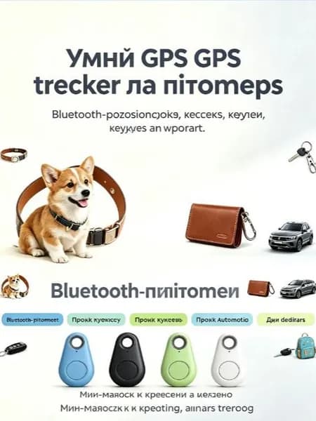 Мини-Bluetooth-локатор для защиты от потери аксессуар для ошейников домашних животных, подходящий для собак, кошек, детей, автомобилей, кошельков и ключей