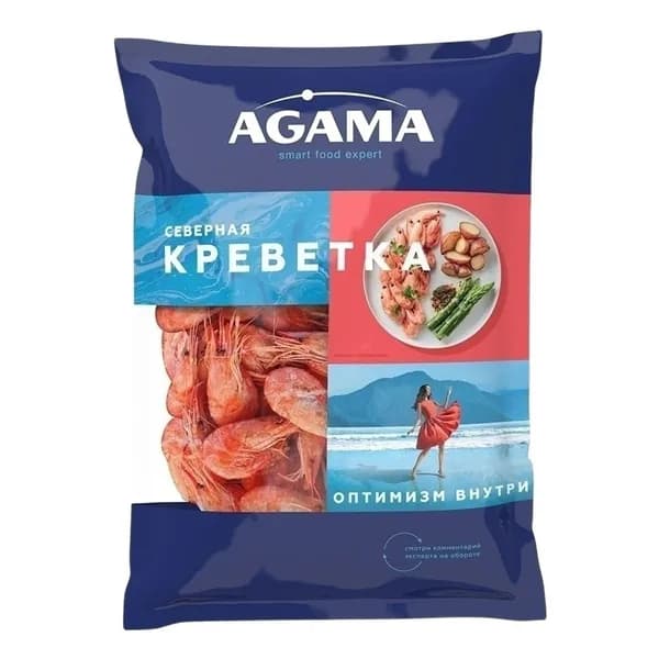 Креветки Agama Северная №3 замороженные 850 г