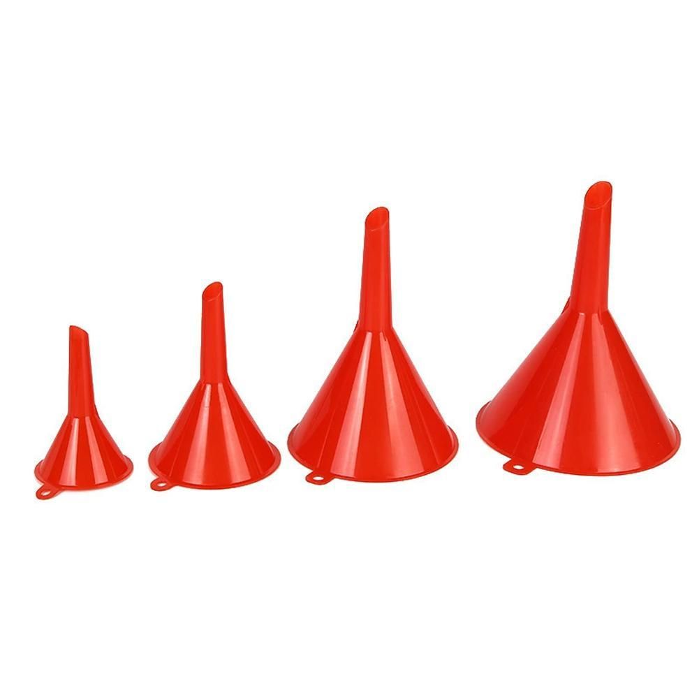 Воронка автомобильная , в наборе 4 предмета для технических жидкостей: бензина, масла, дизеля. Комплект из 4 воронок разного диаметра универсальные.