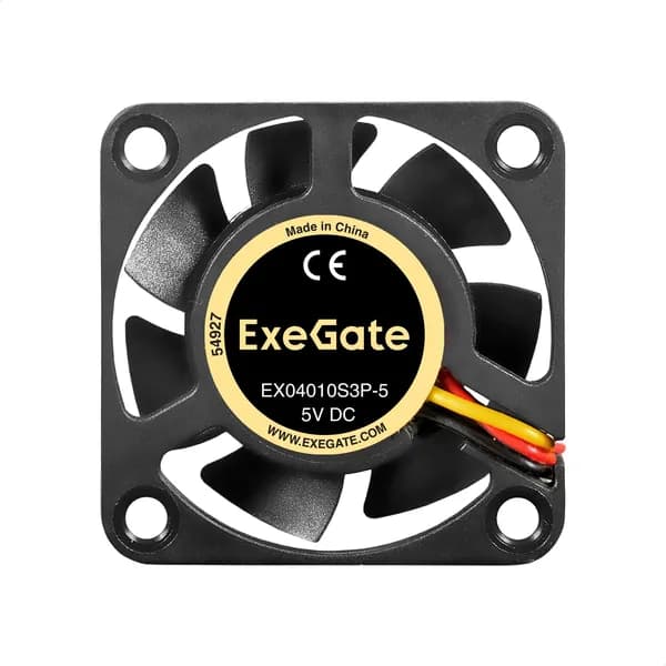 Вентилятор ExeGate EX04010S3P-5 черный 40мм 5000rpm 24db 3-pin