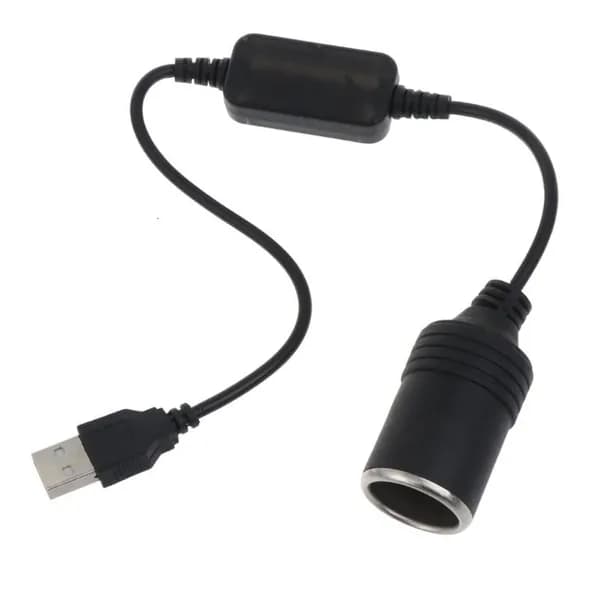 Кабель-адаптер USB 5V-12V в прикуриватель