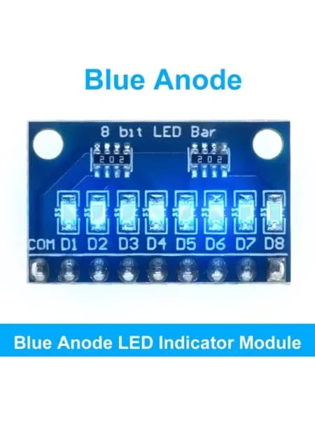 8-битный LED модуль индикации синий/красный, питание 3.3В 5В, набор для DIY Arduino Nano Uno