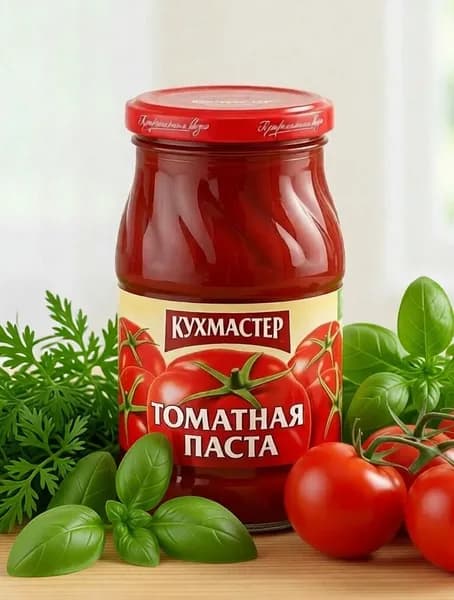 Кухмастер Томатная паста 480г. 1шт.