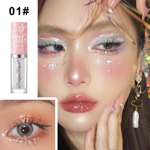 Тени для век Dragon Ranee Glitter Eyeshadow с блестящей формулой, осветляющие тени для области под глазами, средства для защиты от слез