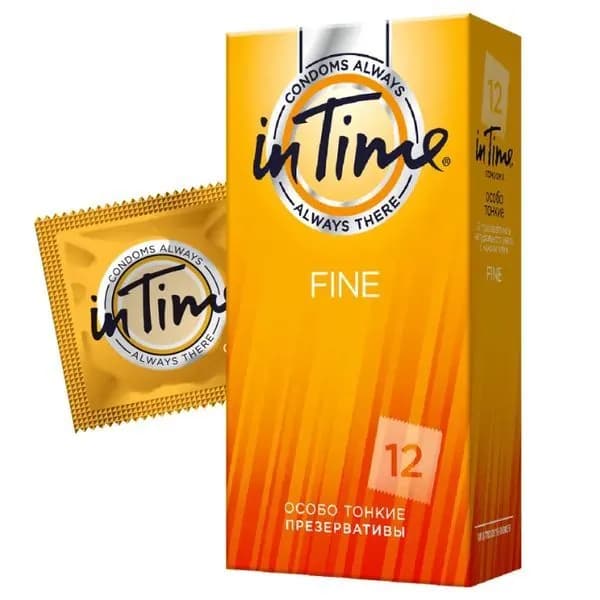 In time Презервативы из натурального латекса Fine особо тонкие №12