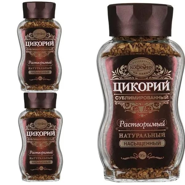 Московская кофейня на паяхъ Цикорий Насыщенный раст. субл. Стекло,95 гр. (комплект 3 шт.) 5007211