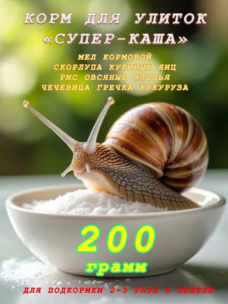 Каша для улиток для улиток "Супер-Каша"