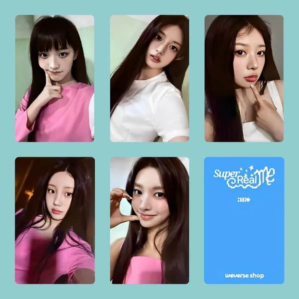 Карточки ILLIT кпоп картыK-pop Коллекционная карточка 5.4*8.6cm 5 шт