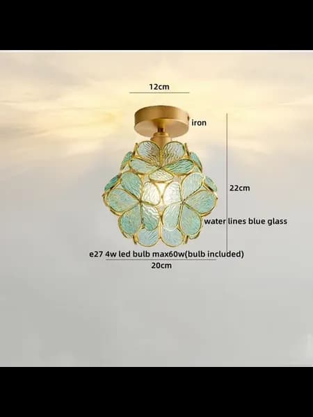 Потолочный светильник Nordic Flower Ball Pink Glass