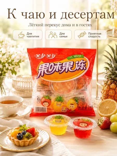 Ассорти фруктового желе, набор разных вкусов для всей семьи