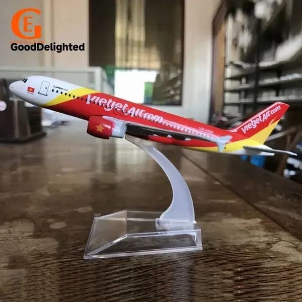 Металлическая Модель Самолета Аэробус 320 VietJet Air