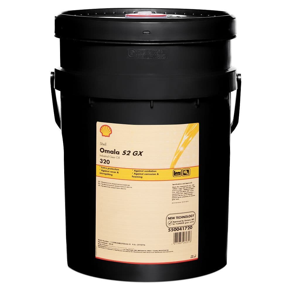 Редукторное масло Shell Omala S2 GX 320 вед. 20 л.