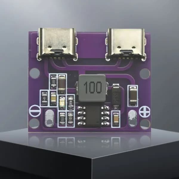 Понижающий DC-DC-модуль для автомобиля с двумя разъёмами USB Type-C, входное напряжение 6 36 В, выход 5 В/3 А