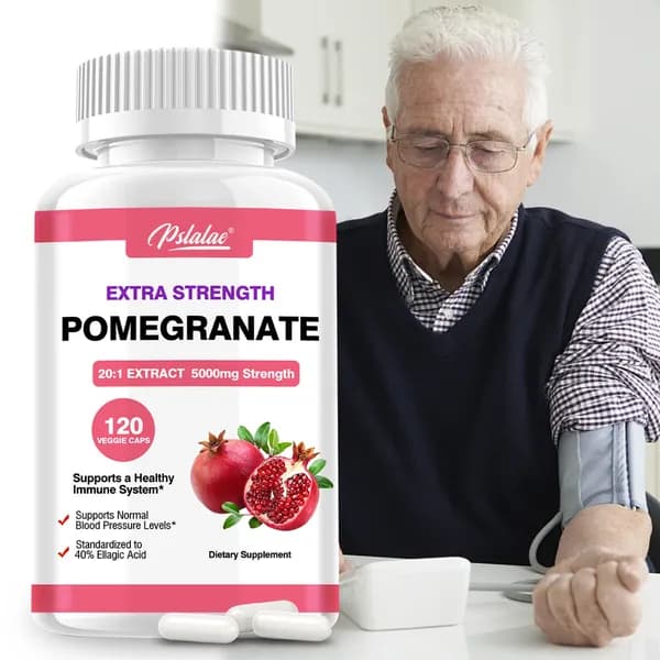 Вегетарианские капсулы Pslalae Premium с экстрактом граната поддерживают здоровье мужчин и улучшают спортивные результаты.