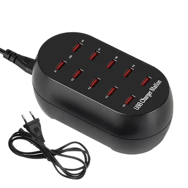 10-портовый USB-хаб для зарядки, EU - 10 портов