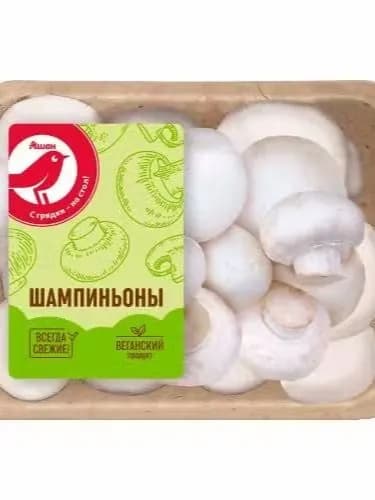Шампиньоны АШАН Красная птица целая 1.5 кг