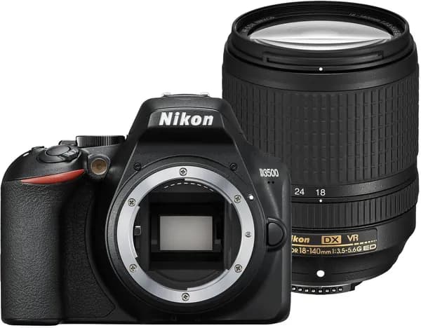 Зеркальный фотоаппарат Nikon D3500 18-140mm, черный