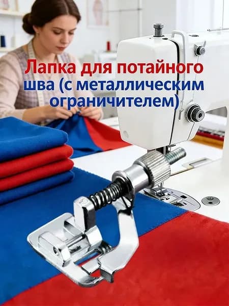 Лапка Для Потайного Шва (с Металлическим Ограничителем)