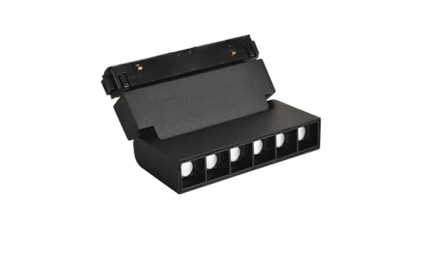 Трековый светильник Crystal Lux CLT 0.33 002 6W BL T4000K, Светодиодная, Алюминий/Черный, Алюминий/Черный, Современный, Для магазина, Прямоугольный
