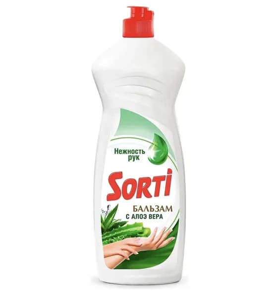 Сорти / Sorti - Бальзам для мытья посуды Алоэ Вера Нежность рук, 900 мл