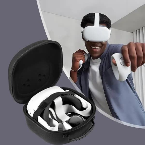 Чехол для VR-очков Meta Quest 3S из оксфордской ткани чёрного цвета