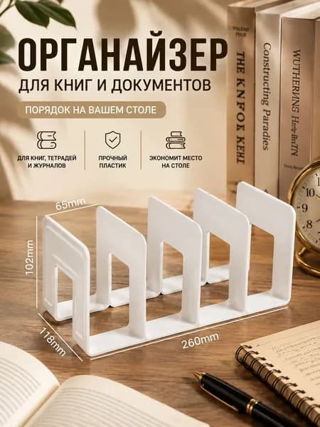 Подставка для книг и документов, Настольный органайзер для учебников и папок, Держатель для книг, Органайзер для рабочего стола,