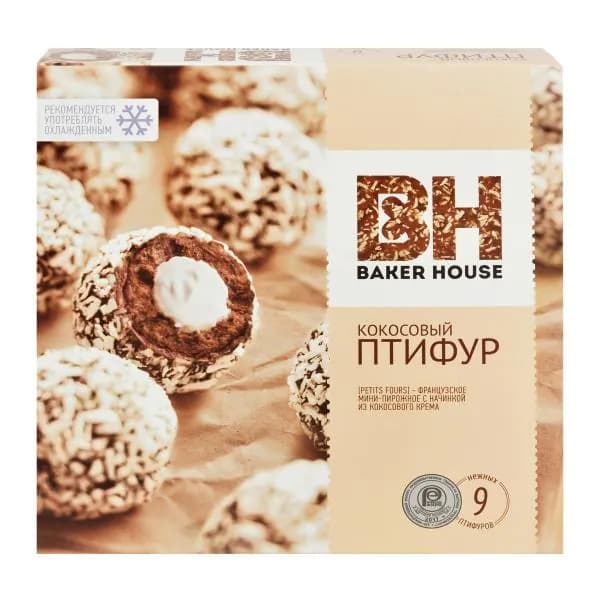 Пирожное с кокосовым кремом Baker House 225г