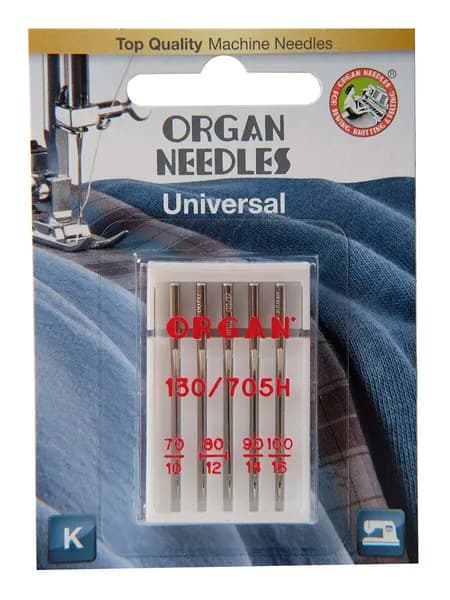 ORGAN Иглы №70, 80, 90, 100, 5 шт.