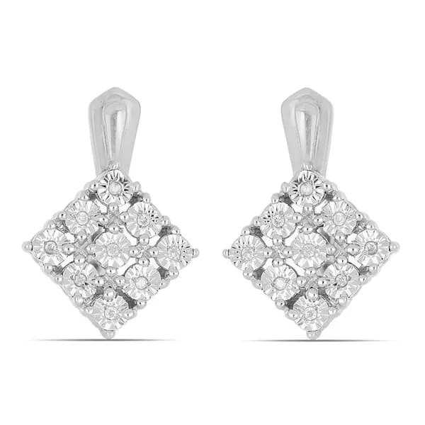 Серьги из серебра 925 Бриллиант Ювелирия