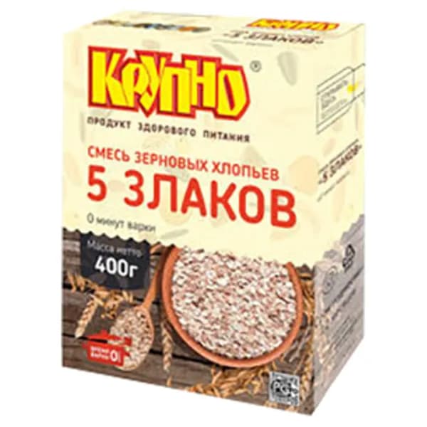 Хлопья Крупно 5 злаков 400 г