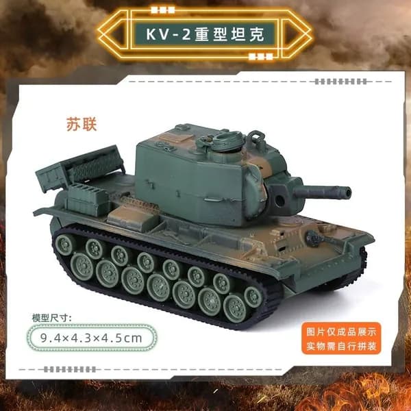 Модели мини-танков в масштабе 1:72, из пластика, простые в сборке: Тигр, M42, KV-2, M4A3, M12,L2A5,M113A2,Челленджер, Подходит для коллекции