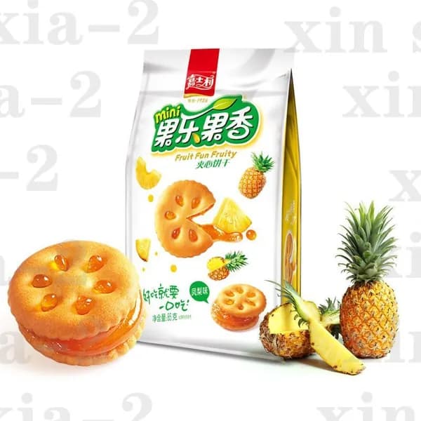 Фруктовый сэндвич Jia Shi Li Fruit Joy с ананасовым вкусом <85 г>suxia
