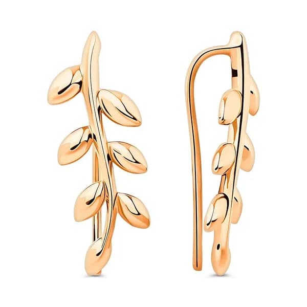 Серьги женские из красного золота 375 пробы 585GOLD