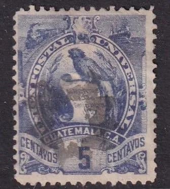 Гватемала 1898 5с фиол