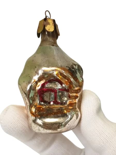 Советская ёлочная игрушка, Домик, сделано в СССР.