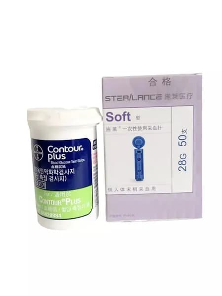 Тест-полоски Контур Плюс ( Contour Plus ) №50+ ланцеты №50
