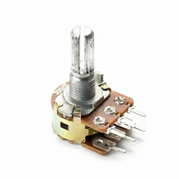 B20K WH148 16mm потенциометры 6Pin Двойной канал Ручк длин 20mm,2 шт