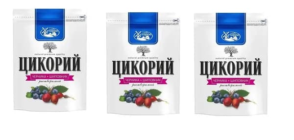 Бабушкин Хуторок Цикорий с черникой и шиповником растворимый, 100г ,3 шт