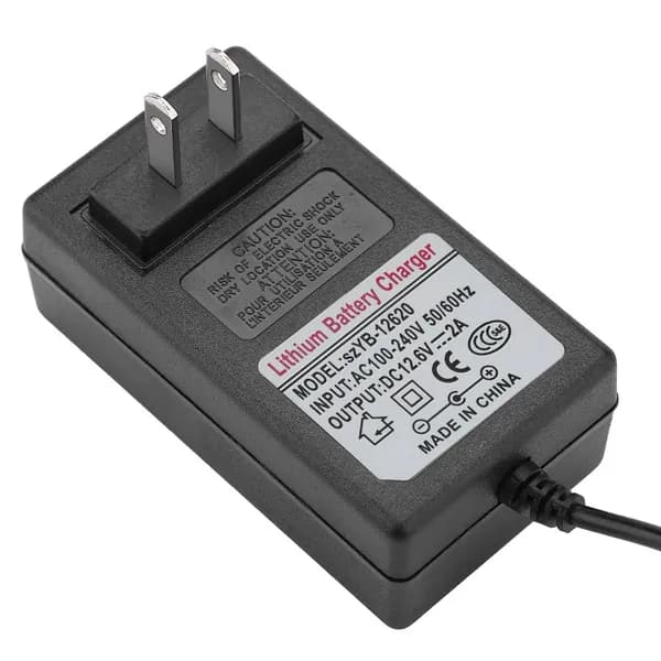 Зарядное устройство DC 12.6V 2A, адаптер питания для литий-ионных аккумуляторов