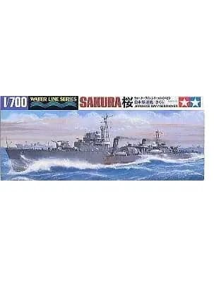 Собранная модель корабля ТАМИЯ Tamiya Серия 1/700 31429 Японский эсминец "Сакура" времен Второй мировой войны