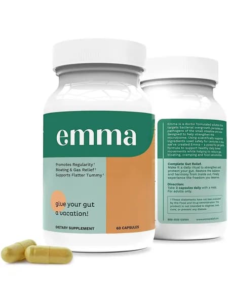 Капсулы Emma 60 улучшают энергетический уровень, пищеварение, здоровье кишечника, ускоряют метаболизм и содержат антиоксиданты.