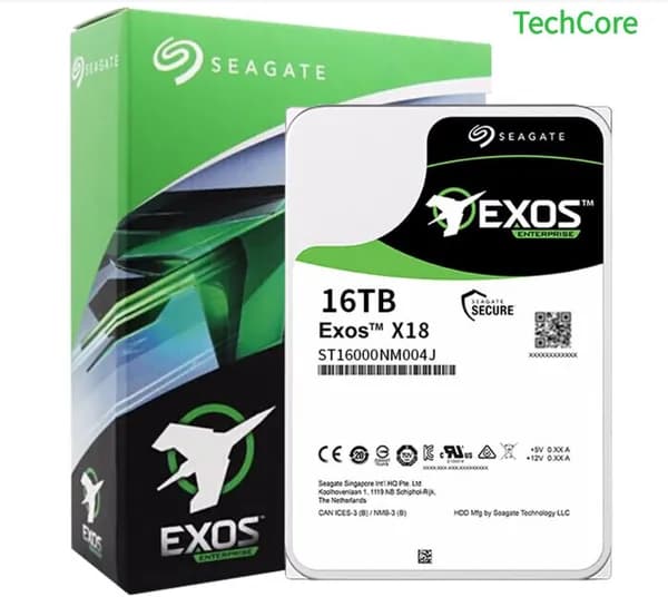 Жесткий диск Seagate Exos X18 16 ТБ (ST16000NM004J),SATA, корпоративный для серверов и систем хранения