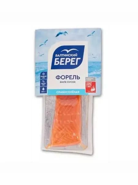 Форель Балтийский берег слабосоленая филе-кусок 200 г
