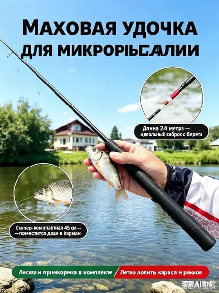 Удилище, рабочая длина:  240 см , до 20 гр
