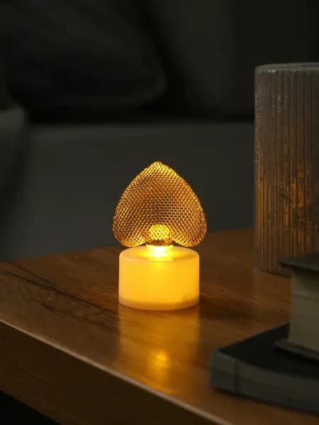 Ночник настольный Сердце 2 Led 0,3Вт 3,5х4х6,5см