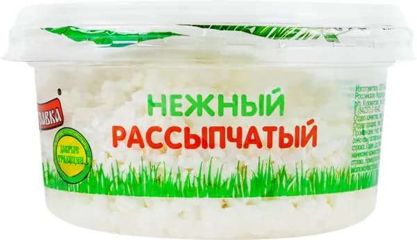 Творог ПЕСТРАВКА 5%, без змж, 200г 3 шт.