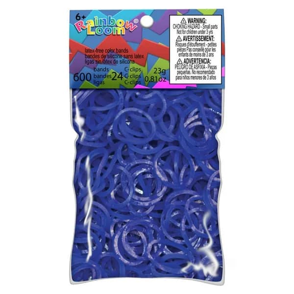 Резинки RAINBOW LOOM Силикон Металл./Фиолет. Metallic Purple B0049