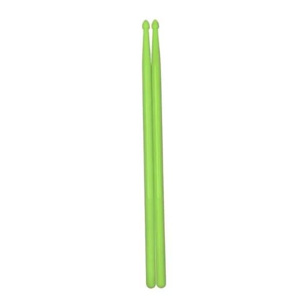 Пластиковые барабанные палочки Nylon drum stick 5A с нескользящей ручкой-зеленый