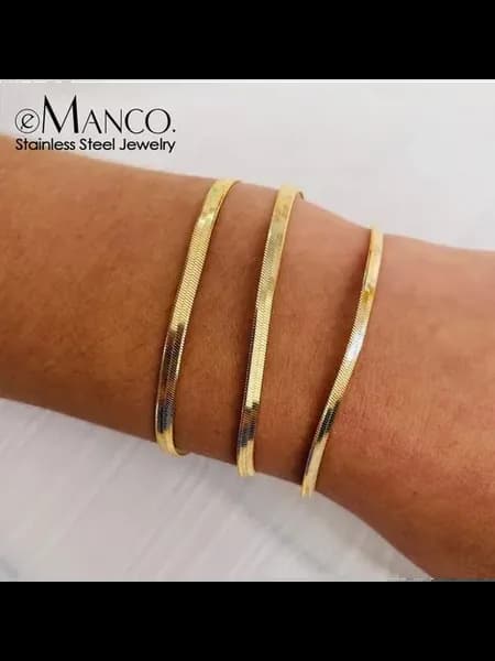 Браслет-цепочка EManco из нержавеющей стали Silver Color, YS