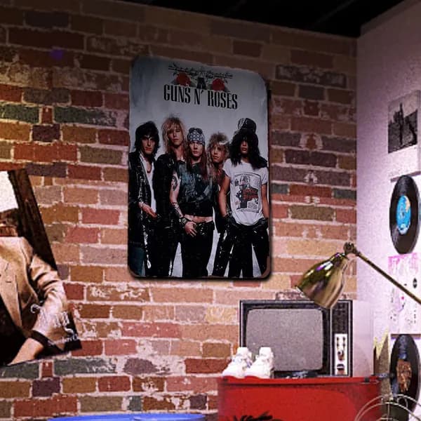 Металлическая пластина Guns N Roses 20 30 см, водонепроницаемая, для настенного монтажа